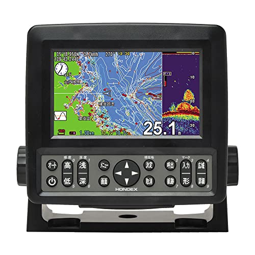 5型ワイド液晶プロッター魚探 1