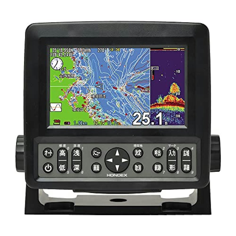 5型ワイド液晶プロッター魚探 1