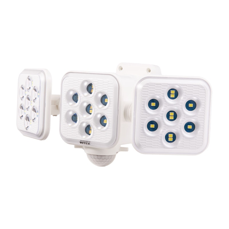 5W×3灯 フリーアーム式LEDソーラーセンサーライト 1