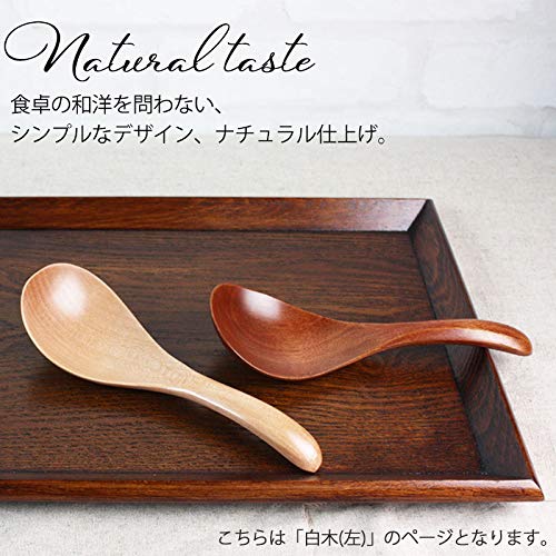 天然木製 取り分けレンゲ 6