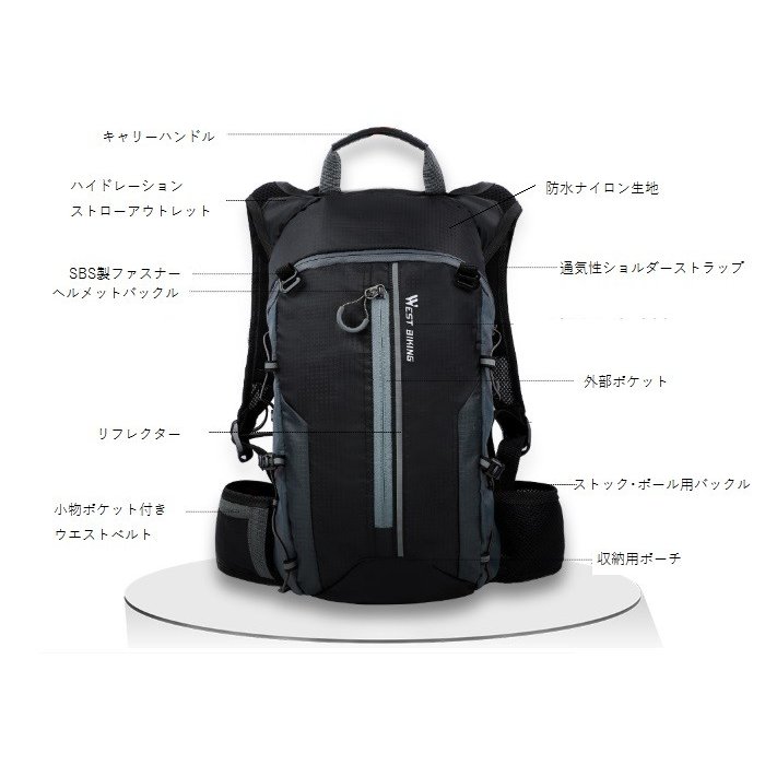 WestBiking SuperLight10 Back Pack 4