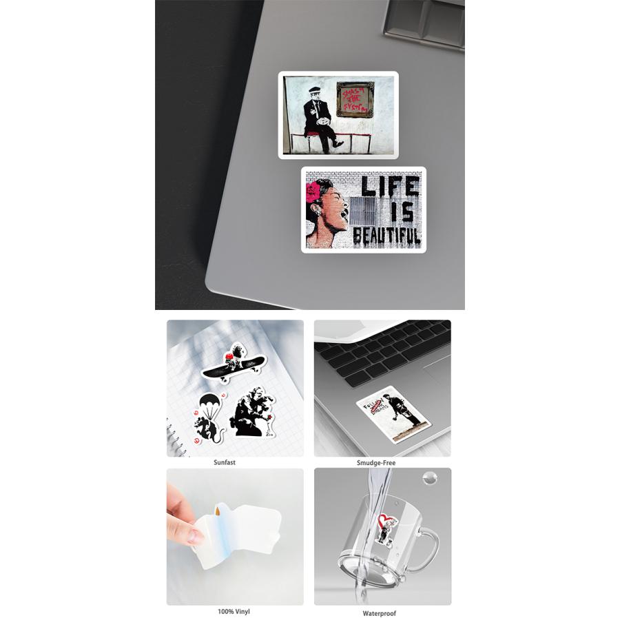 BANKSY ステッカー 4