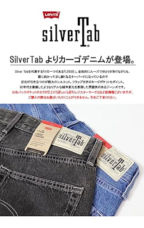 SILVERTAB ルーズフィット カーゴ ブラック THE BRIDGE 6