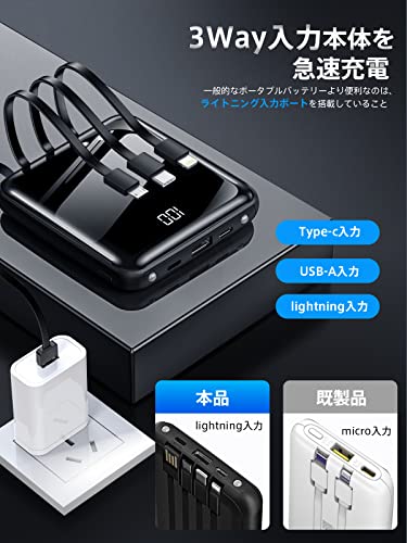 ポータブルチャージャー 急速充電充電 ブラック3.7V 35000mAh P1