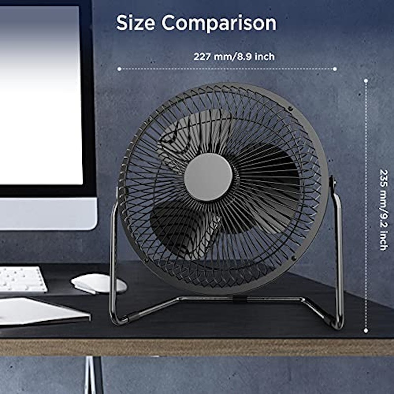 EasyAcc 卓上扇風機 8インチ USB充電式 3