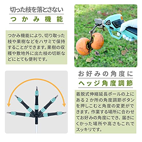 充電式 電動高枝切りばさみ 5