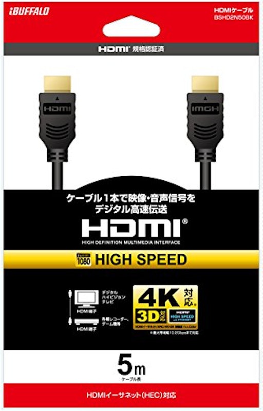 HDMIケーブル 4