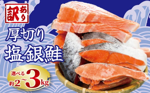 訳あり 厚切塩銀鮭 1
