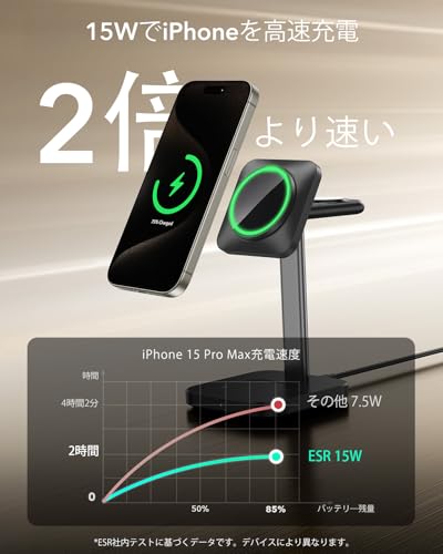 3in1 ワイヤレス充電器 3
