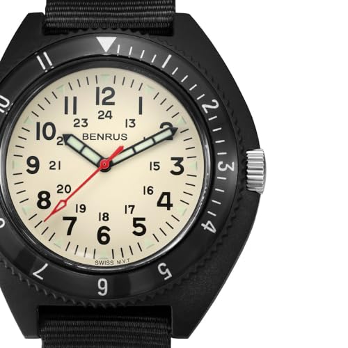 BENRUS TYPE3-BK-IVORY 2