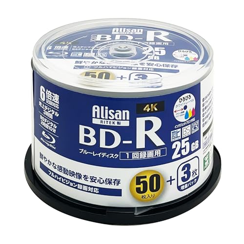 ブルーレイディスク BD-R 1回録画用 1