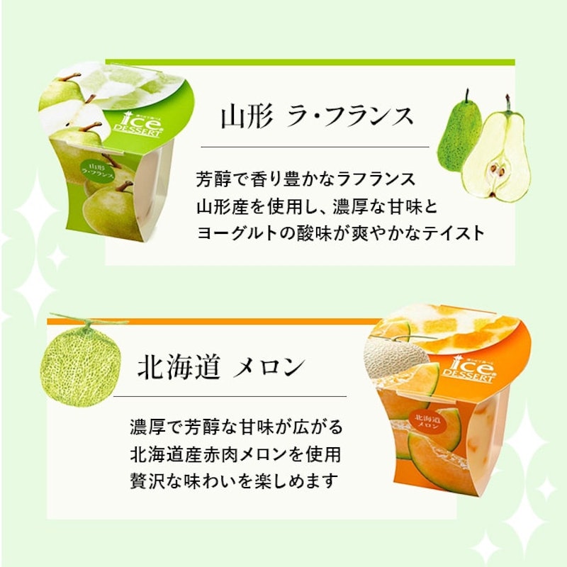 凍らせて食べる アイスデザート 国産フルーツ入り 8