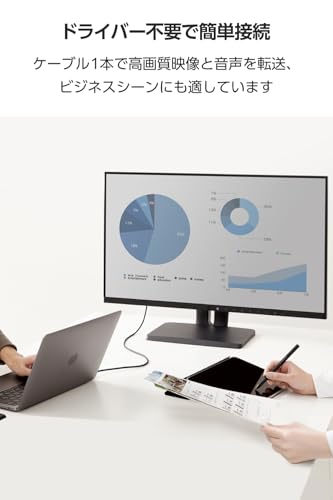USB Type-C(TM) - HDMI(R)変換ケーブル 5