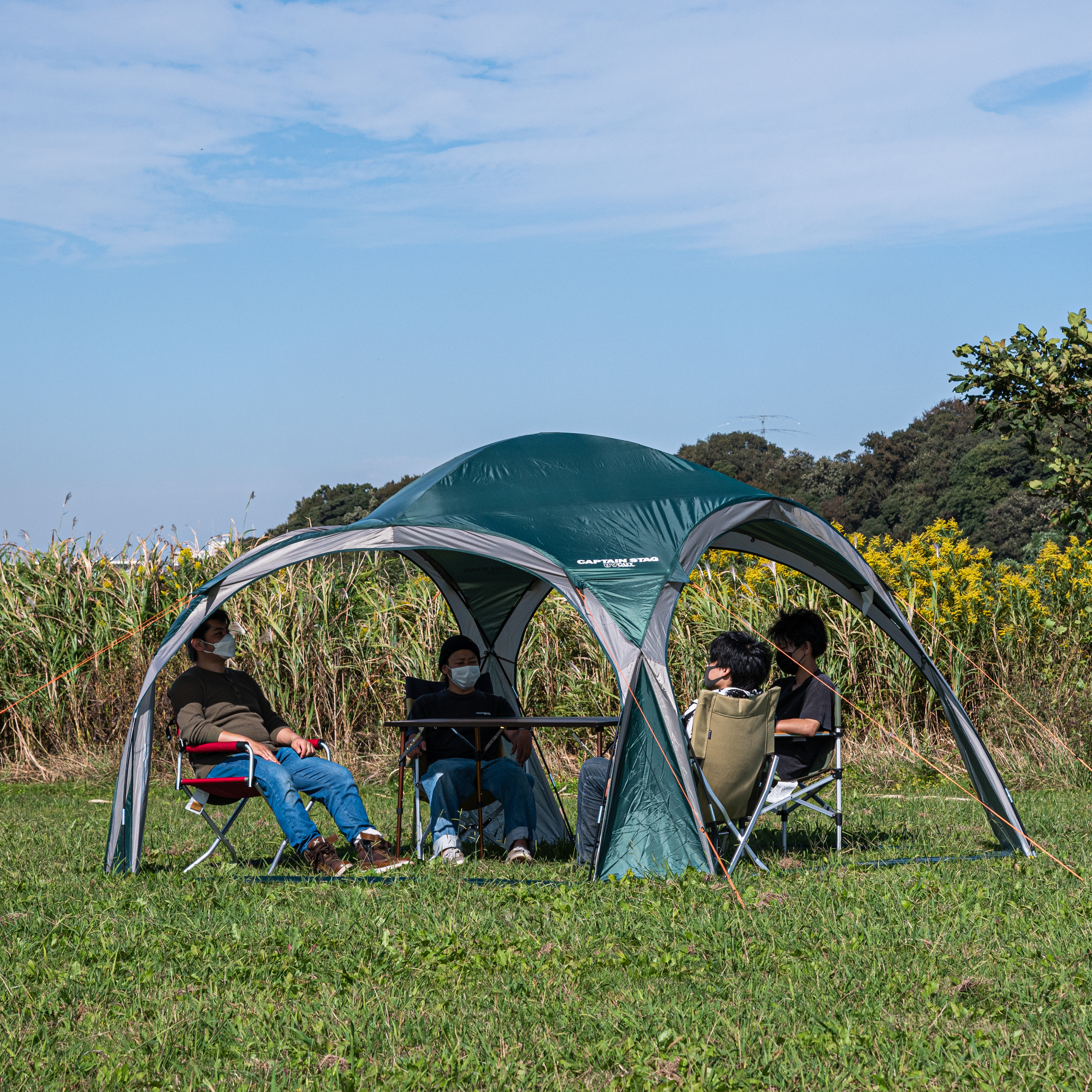 キャプテンスタッグ CS リビングシェルター320UV-S UA-5をレビュー  