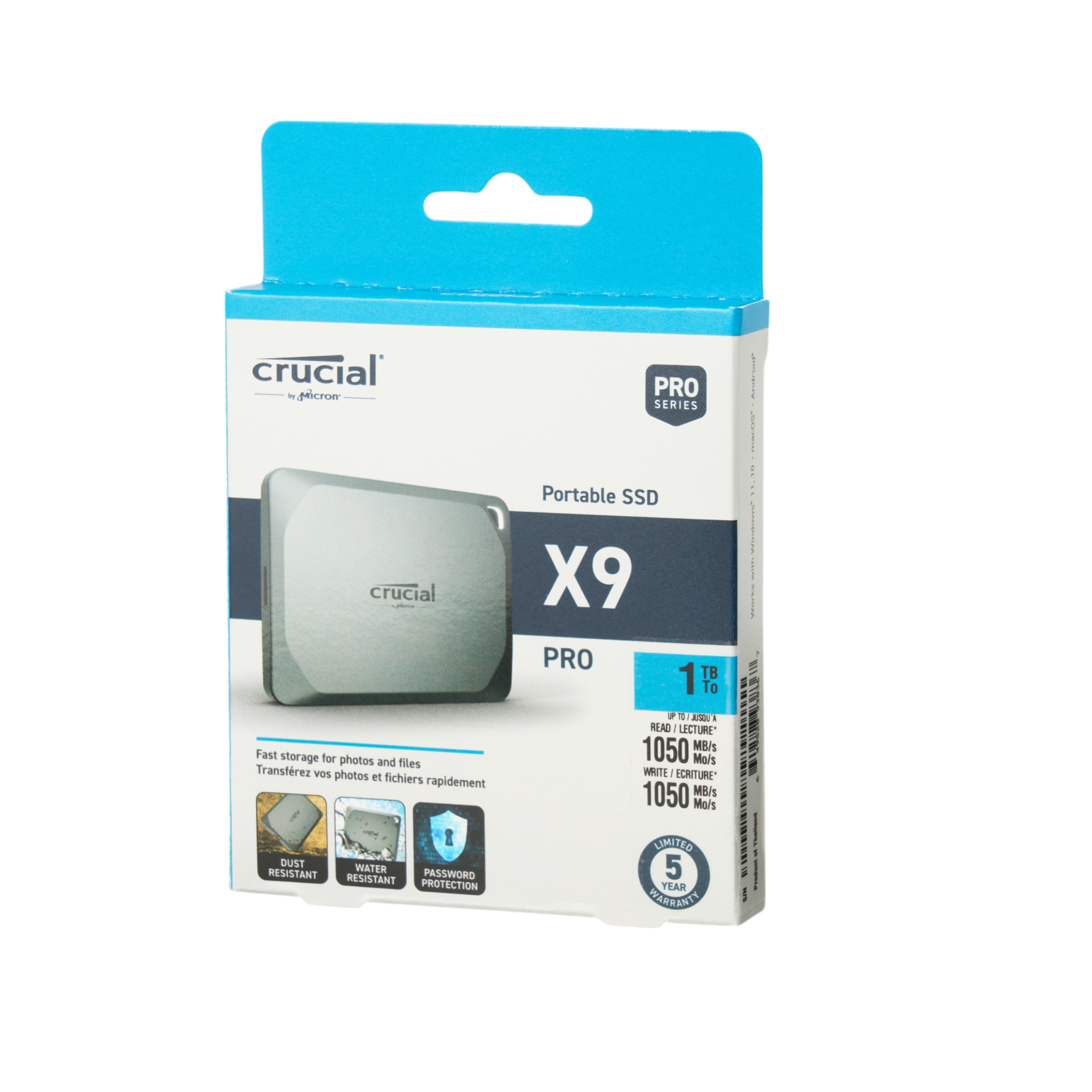 Micron Technology X9 ProポータブルSSD CT1000X9PROSSD9を検証