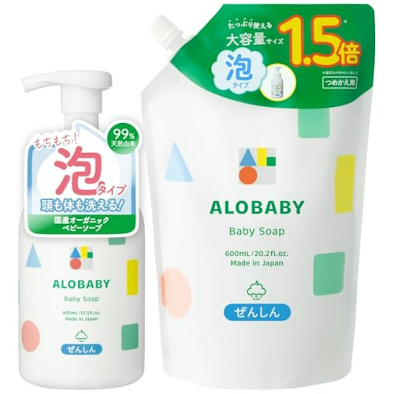 アロベビー ベビーソープ 本体+つめかえ用 1