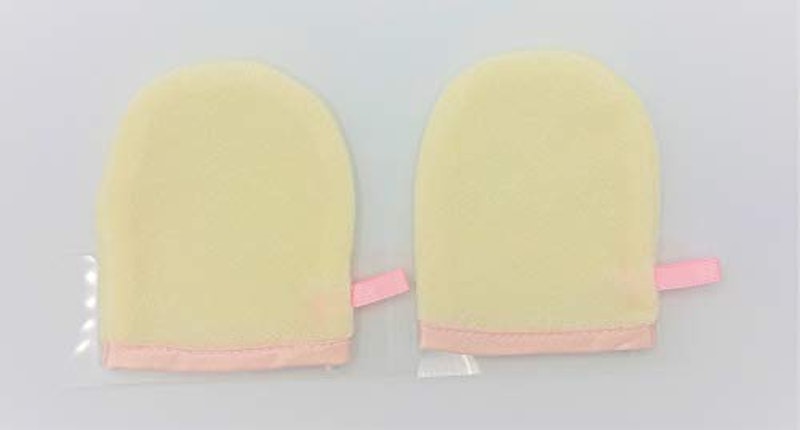 シルクミトンパフ洗顔用 2個入 2