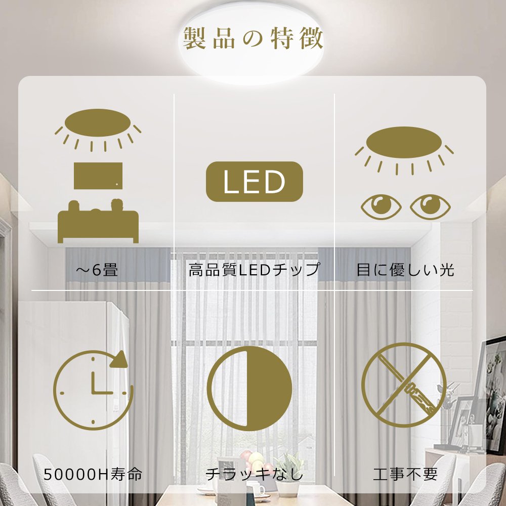 LED小型シーリングライト 2