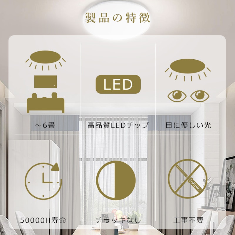 LED小型シーリングライト 2