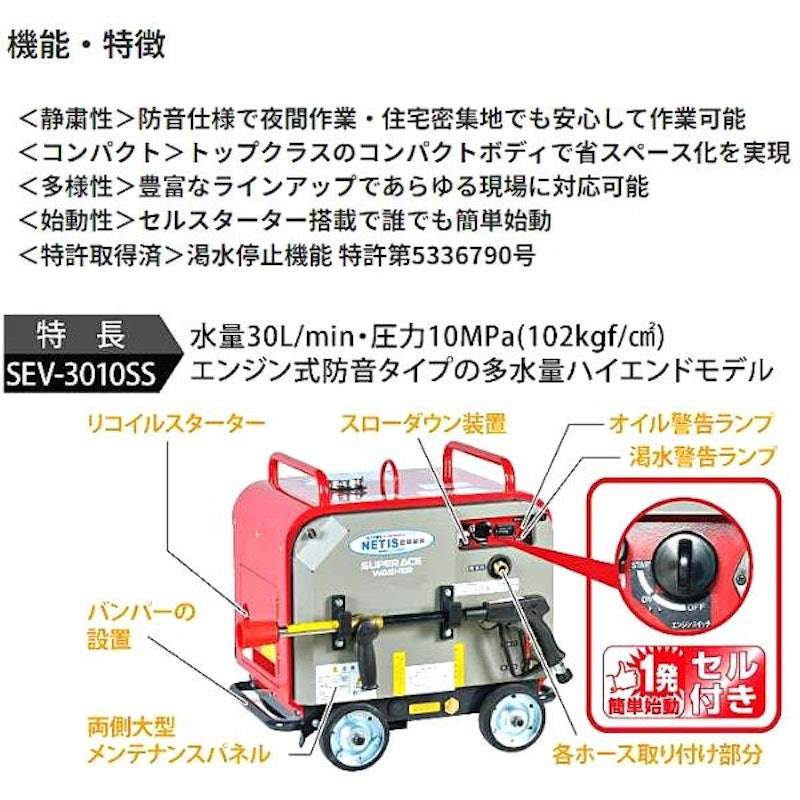エンジン式高圧洗浄機 3