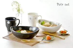 美濃焼 ナチュラルスタイル カップ＆カレー皿ペアセット  5
