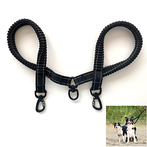 犬 リード 1.5m 2頭 3頭 4頭引き リード ロングリード 持ちやすい 小型犬 中型犬 散歩 コンパクト 長い 多頭飼い 使いやすい 軽量