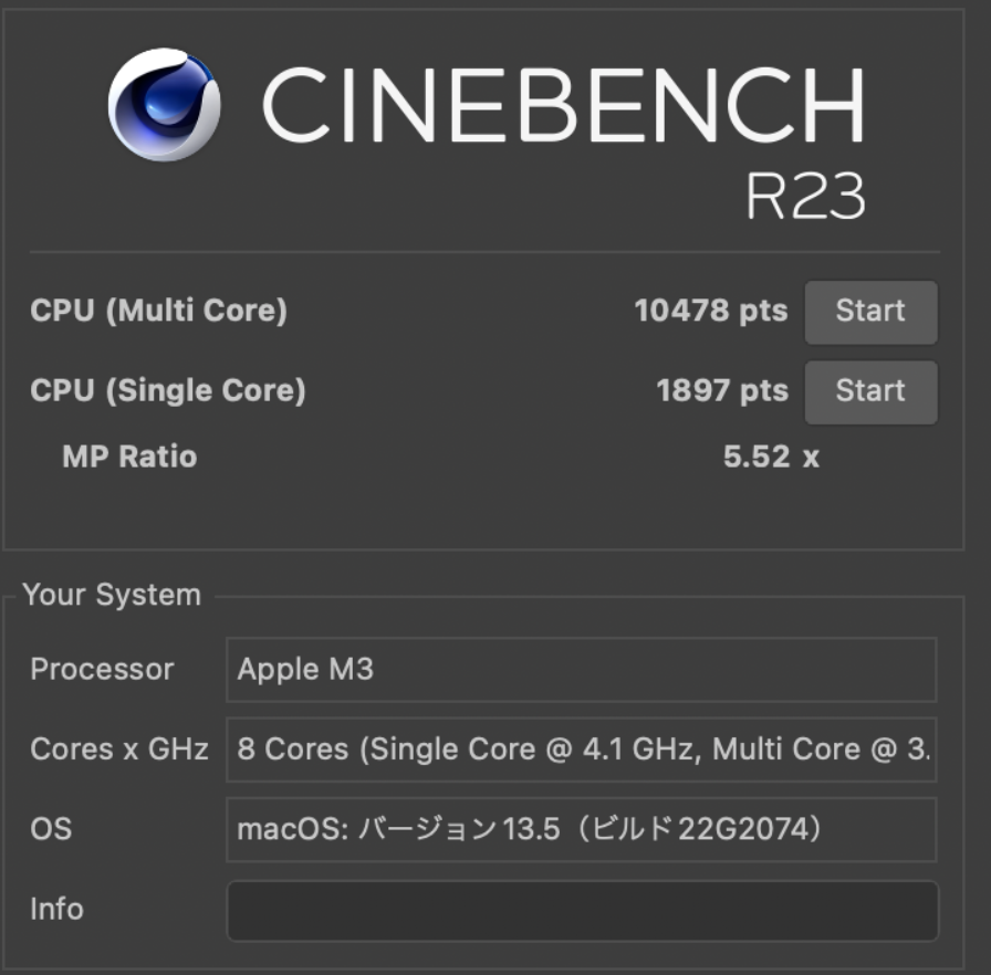 14インチMacBook Pro （M3） 10
