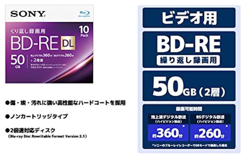 ビデオ用ブルーレイディスク 2