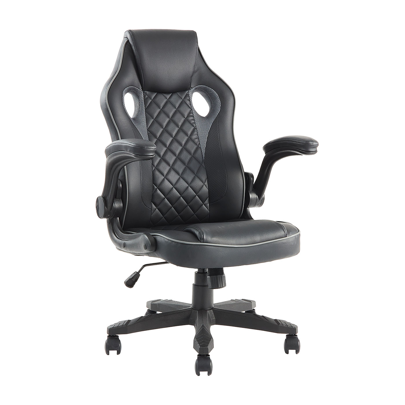 いしゆう ゲーミングチェアー(ブラック/グレー) | 不二貿易 | 15507