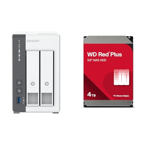 QNAP 2ベイ NAS TS-216G + Western Digital WD Red Plusセット 1