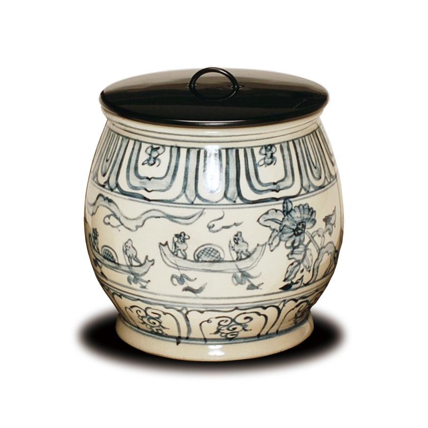 茶道具】中村秋峰 仁清写末広唐子遊絵 水指 水指のおすすめ