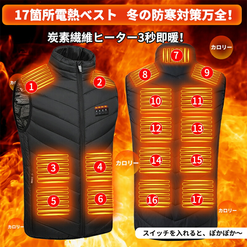  電熱ベスト 3