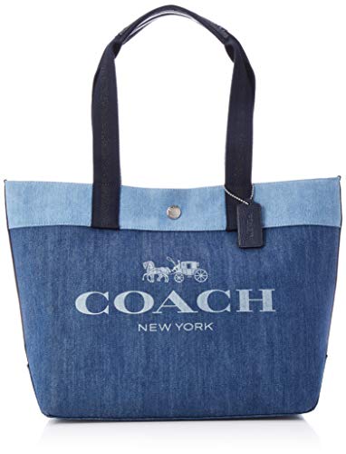 COACH コーチ　デニムバック白　大人気　新品　ショルダー　2way ホワイトレザー