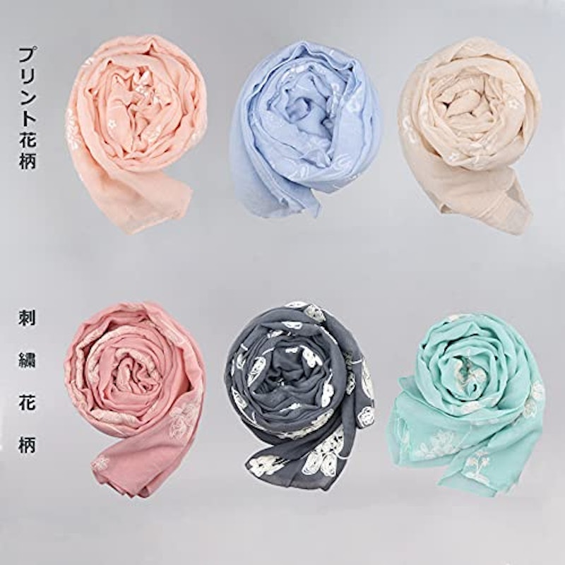 レディース 花柄 ストール 5