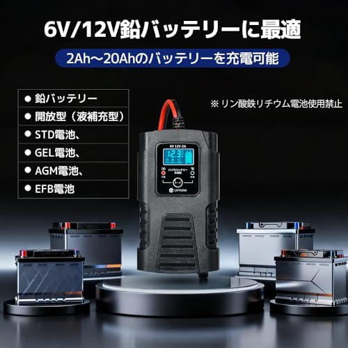 全自動パルスバッテリー充電器 5