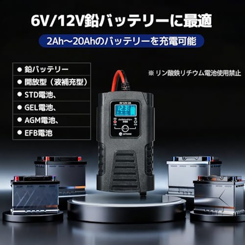 全自動パルスバッテリー充電器 5