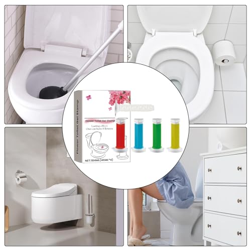 花の形のトイレ消臭ジェルスタンプ 4