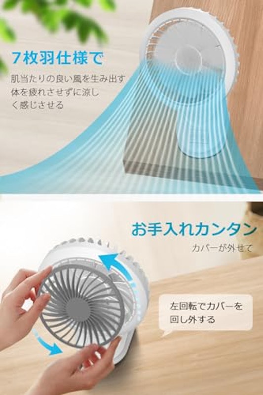 クリップ扇風機 4