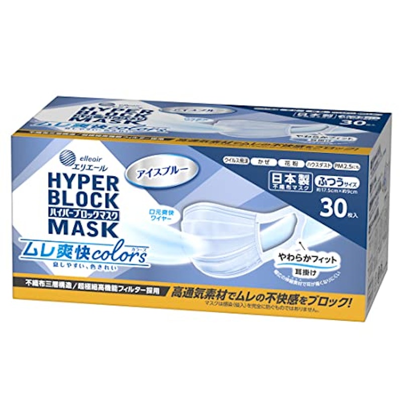 エリエール ハイパーブロックマスク ムレ爽快colors 1