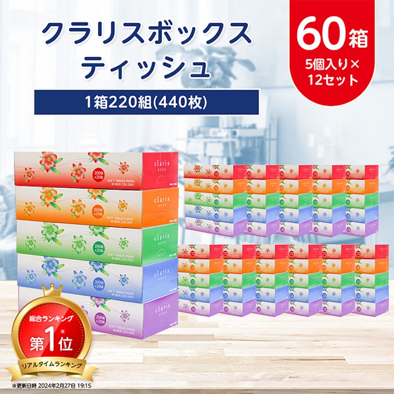 クラリスボックスティッシュ 1