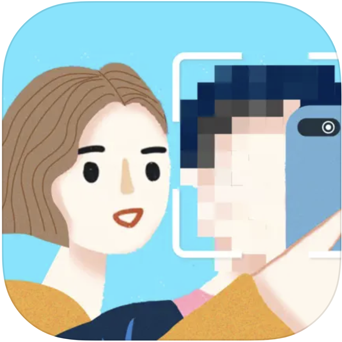 MOZA - 自動的顔隠し、モザイク＆ぼかし加工写真編集 1