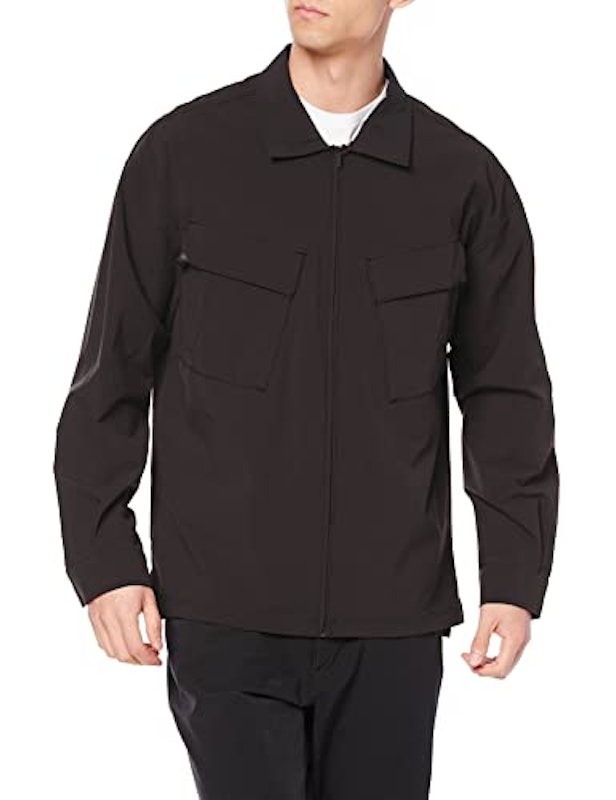 ロングスリーブCORDURAウーブンジップシャツ 1