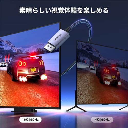DisplayPort ケーブルDP2.1 4