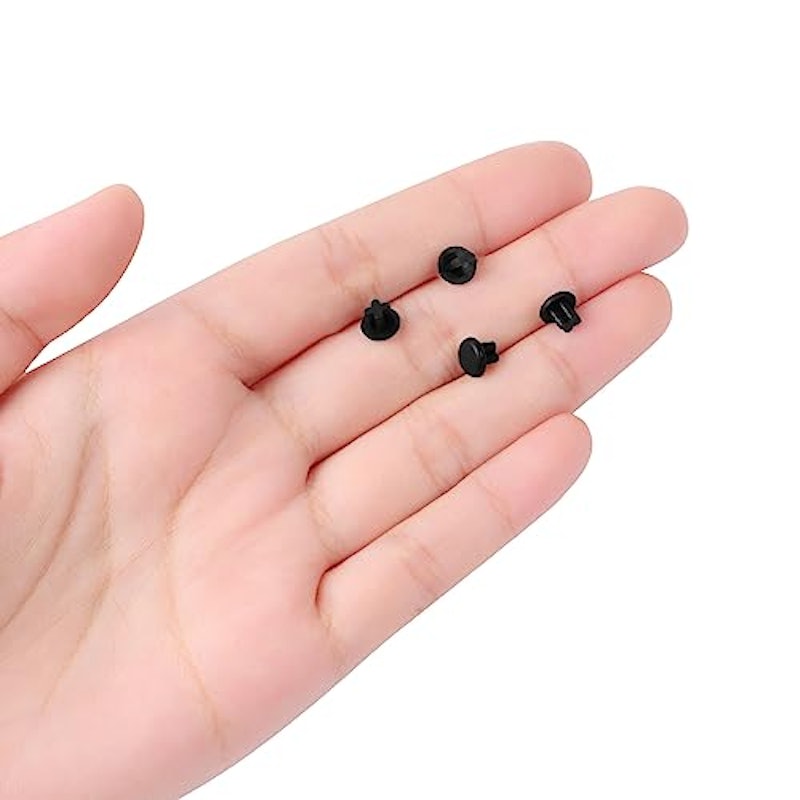 ゴム製ダストプラグ 3.5mm 15個 ブラック 6