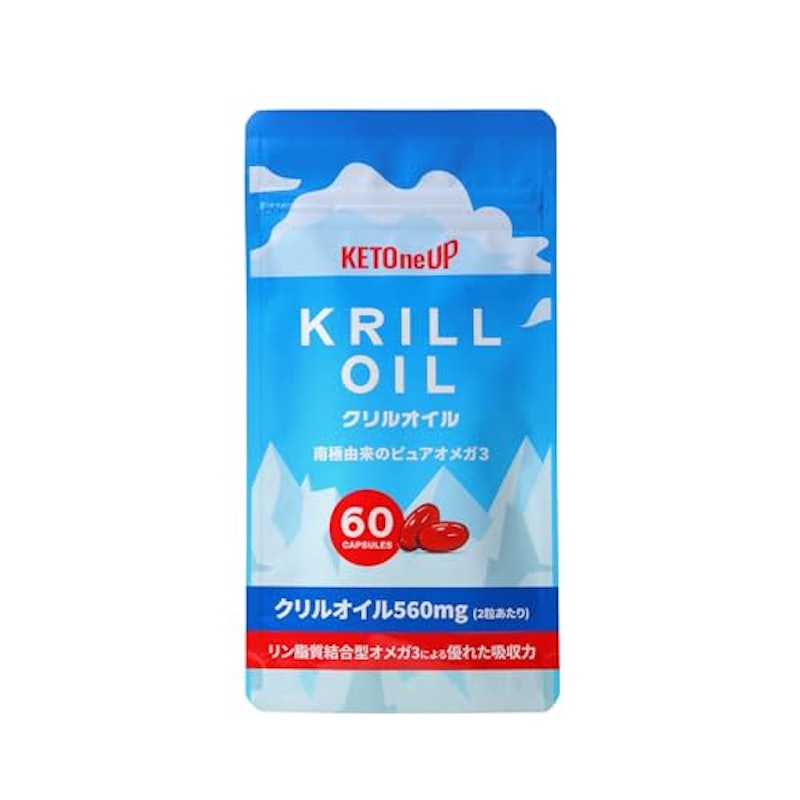 KETOneUP クリルオイル ソフトカプセル 1