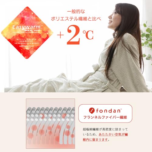 フランネルマイクロファイバー 着る毛布 3