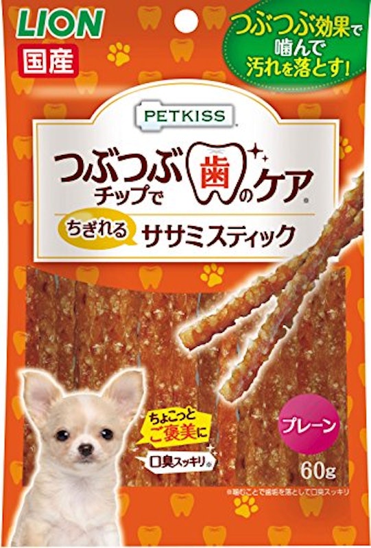 ペットキッス ワンちゃんの歯みがきおやつ ササミスティック 1
