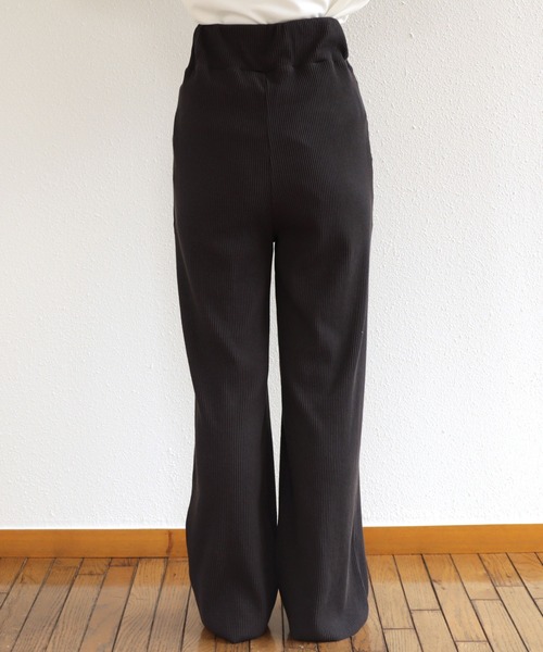 セルフカットリブワイドパンツ 6