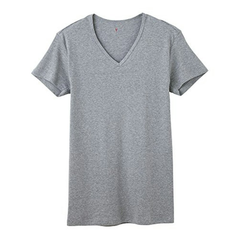 やわらか 綿100% 半袖 VネックインナーTシャツ