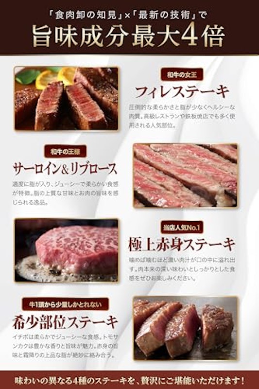 熟成肉 ステーキ 4種セット 2
